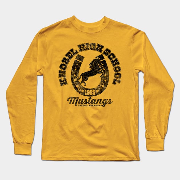 Knobel High School Mustangs Long Sleeve T-Shirt by rt-shirts